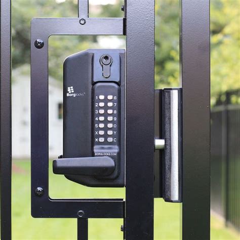 metal lock box for gate|combination locks for metal gates.